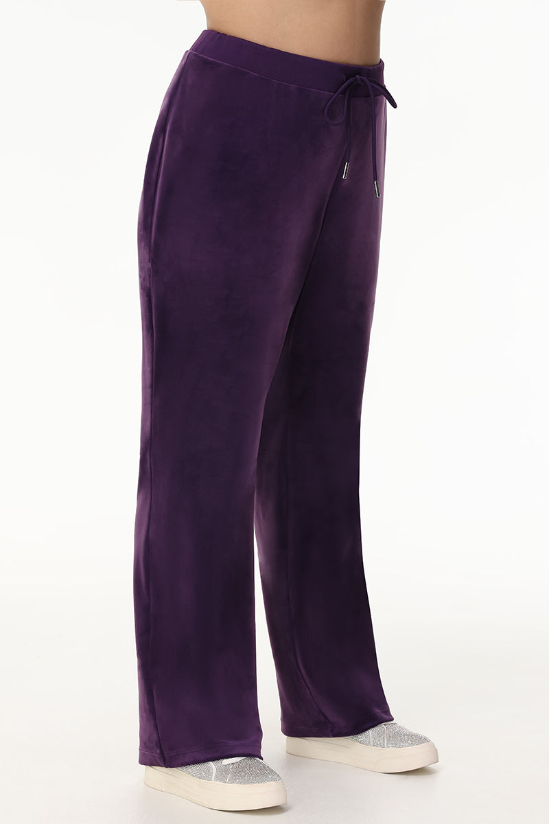 Plus-Size OG Big Bling Velour Track Pants - Juicy Couture