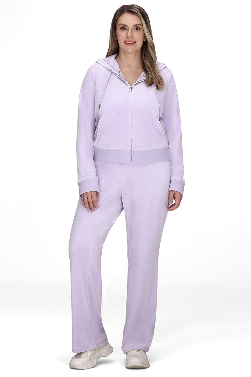 Plus-Size OG Big Bling Velour Track Pants - Juicy Couture