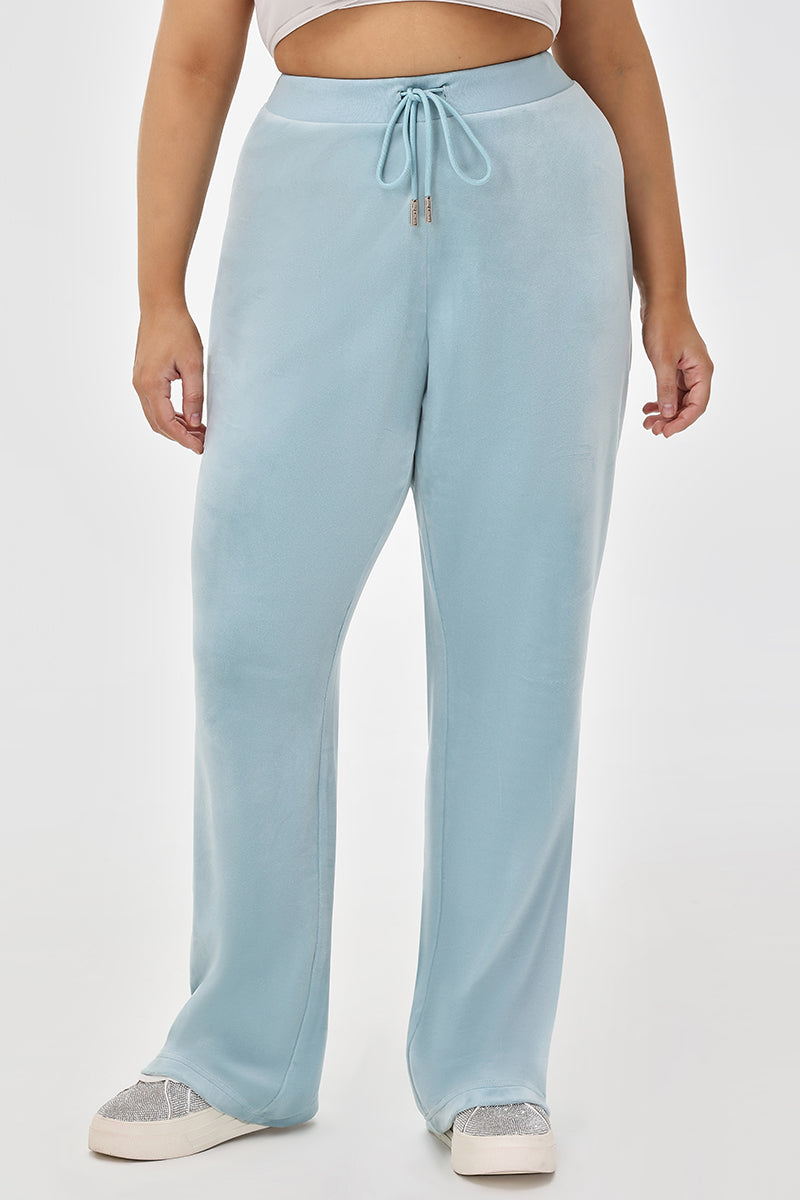 Plus-Size OG Big Bling Velour Track Pants - Juicy Couture