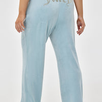 Plus-Size OG Big Bling Velour Track Pants - Juicy Couture