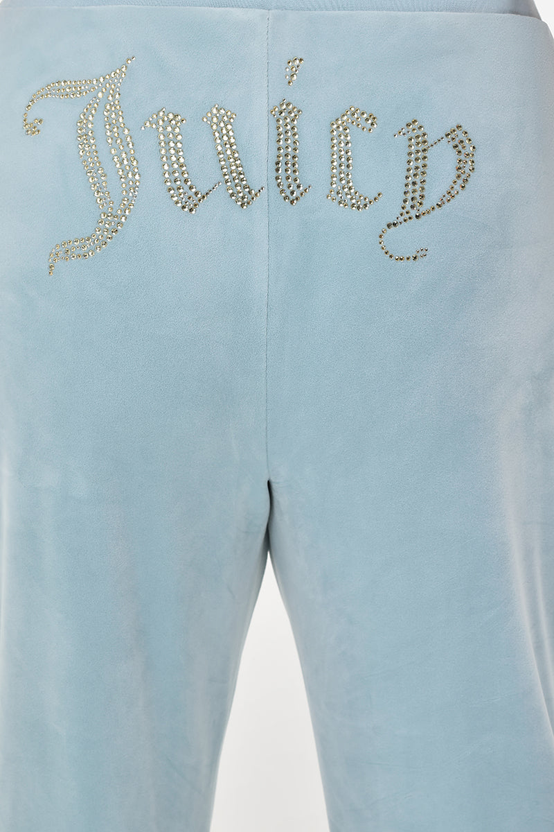 Plus-Size OG Big Bling Velour Track Pants - Juicy Couture