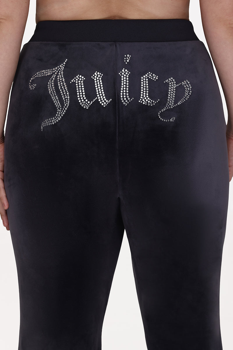 Plus-Size OG Big Bling Velour Track Pants - Juicy Couture