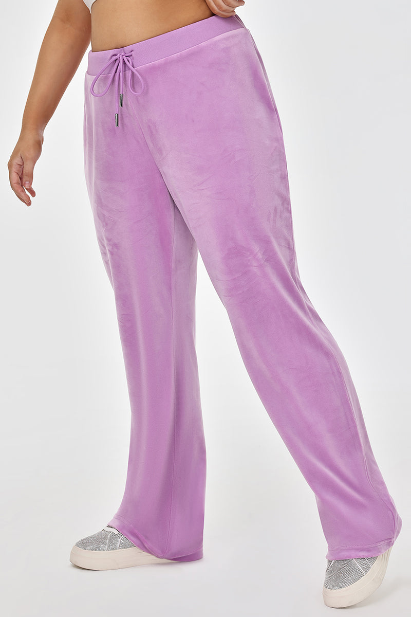 Plus-Size OG Big Bling Velour Track Pants - Juicy Couture