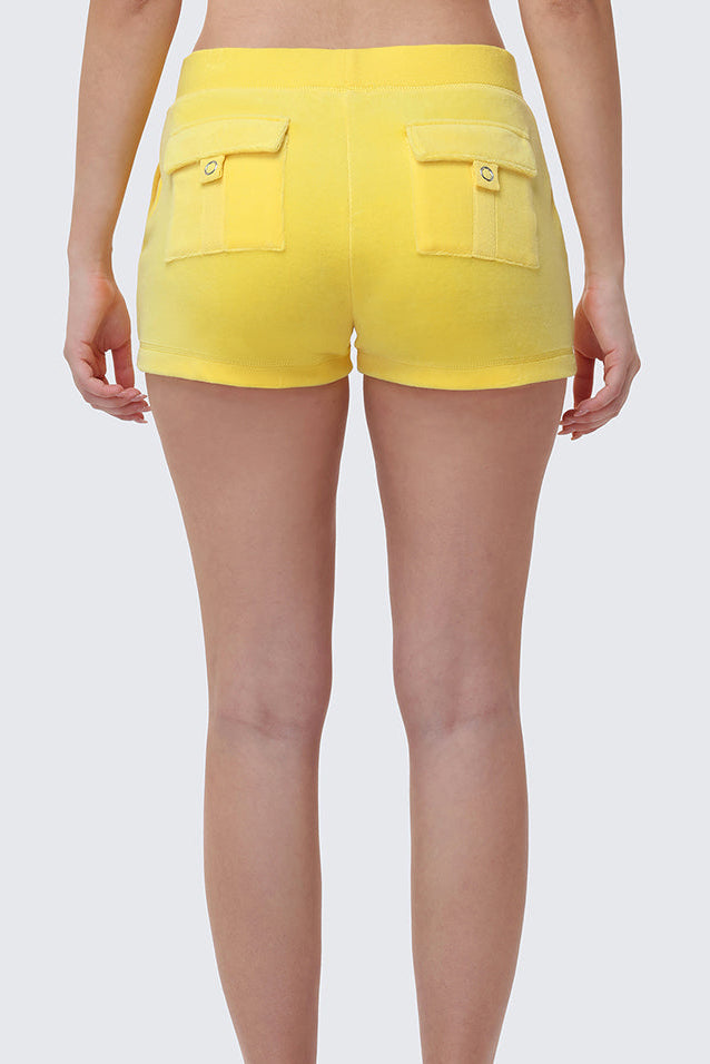 Heritage Cotton Velour Embroidered Shorts · Juicy Couture
