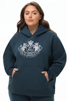 Plus-Size Oversized Fleece Scottie Dog Hoodie - Juicy Couture