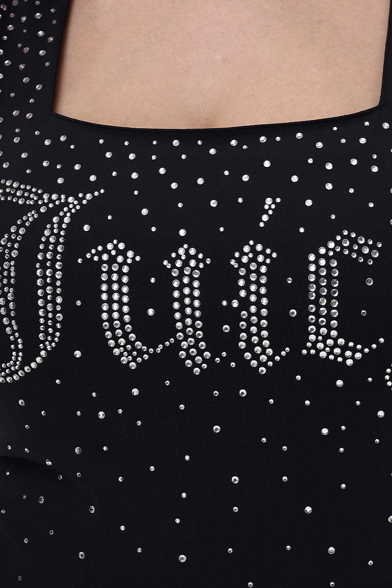 Plus-Size Big Bling Scoop Neck Tank Bodysuit - Juicy Couture