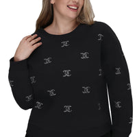 Plus-Size Bling Fleece Sweatshirt - Juicy Couture