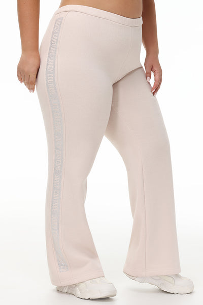 Plus-Size Wide Leg Fleece Pant With Side Bling - Juicy Couture