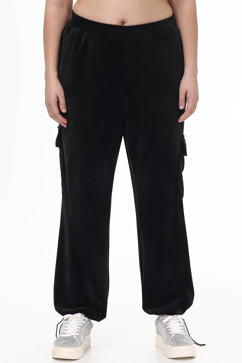 Plus-Size Bling Velour Cargo Pant - Juicy Couture