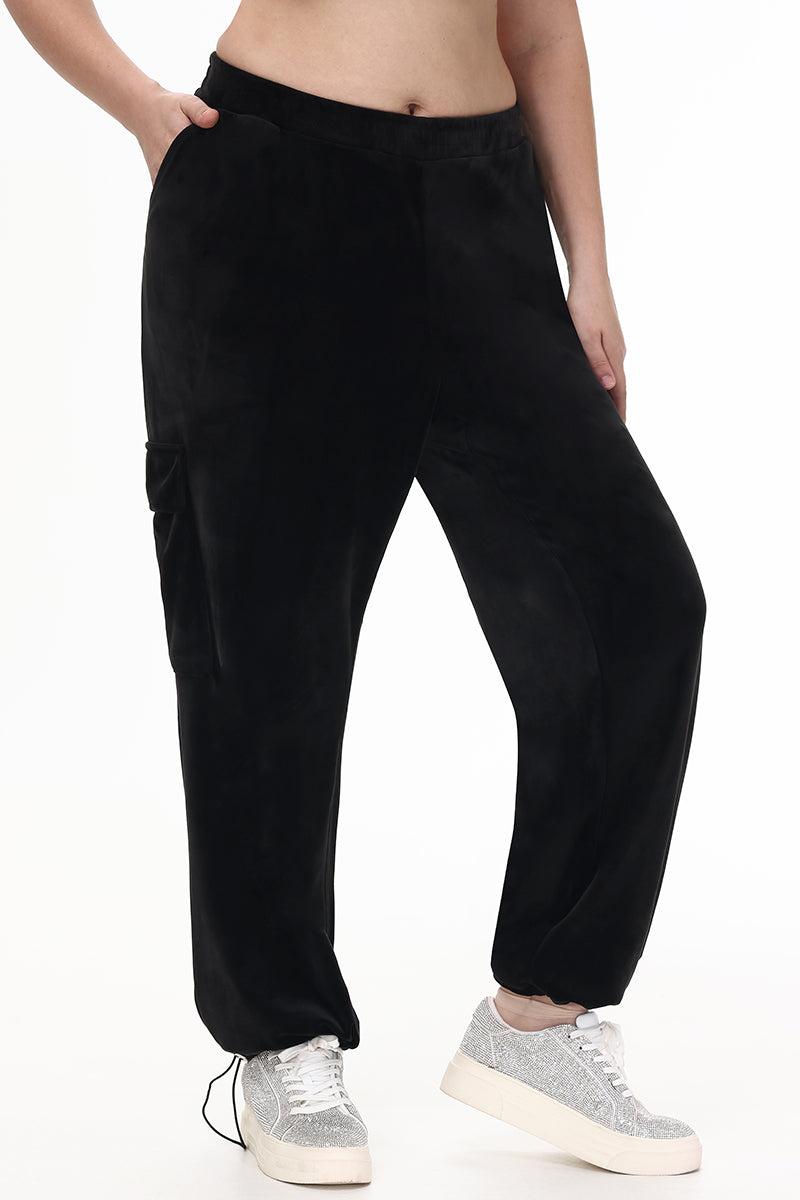 Plus-Size Bling Velour Cargo Pant - Juicy Couture