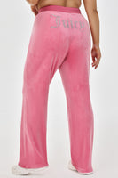 Plus-Size Mixed Crystals Velour Track Pant - Juicy Couture