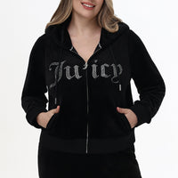 Plus-Size Front Bling Hoodie - Juicy Couture