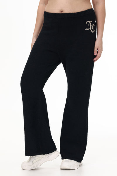 Plus-Size Metallic Eyelash Flared Pant - Juicy Couture