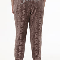 Plus-Size Big Bling Embossed Velour Jogger - Juicy Couture