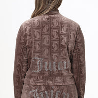 Plus-Size Big Bling Embossed Bomber Jacket - Juicy Couture