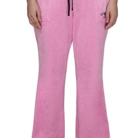 Plus-Size Sweetheart Cotton Velour Track Pants - Juicy Couture
