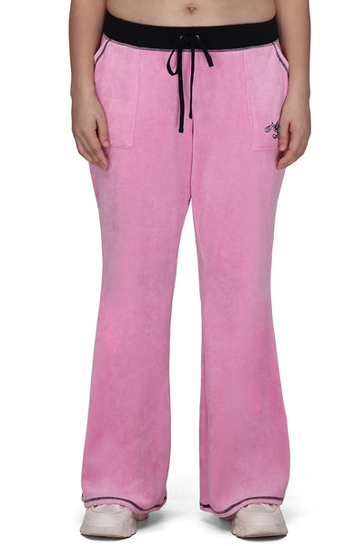 Plus-Size Sweetheart Cotton Velour Track Pants - Juicy Couture
