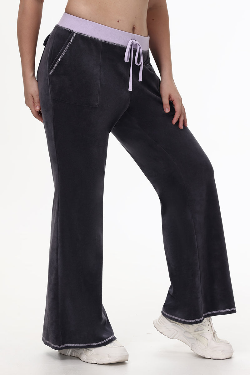 Plus-Size Sweetheart Cotton Velour Track Pants - Juicy Couture
