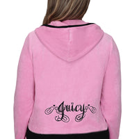 Plus-Size Sweetheart Cotton Velour Hoodie - Juicy Couture