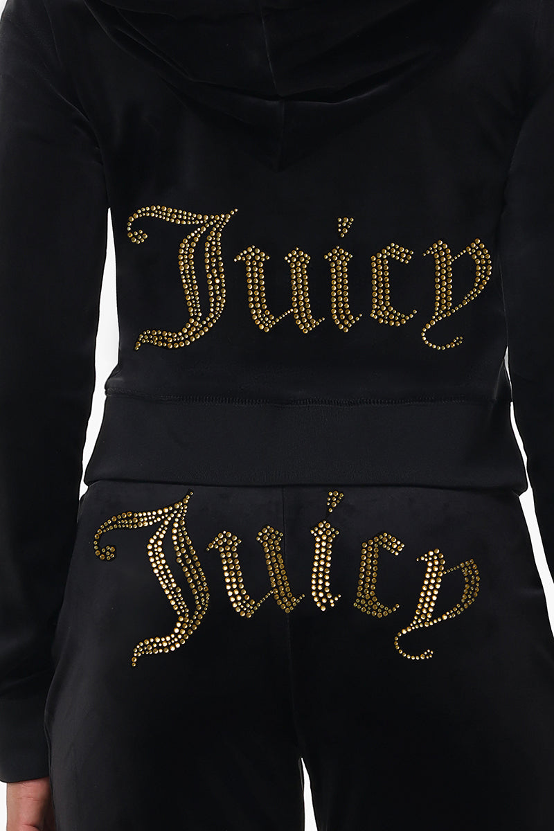 Technicolor Big Bling Velour Hoodie - Juicy Couture