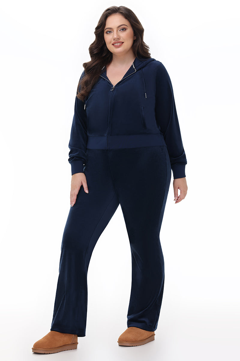Technicolor Big Bling Velour Hoodie - Juicy Couture