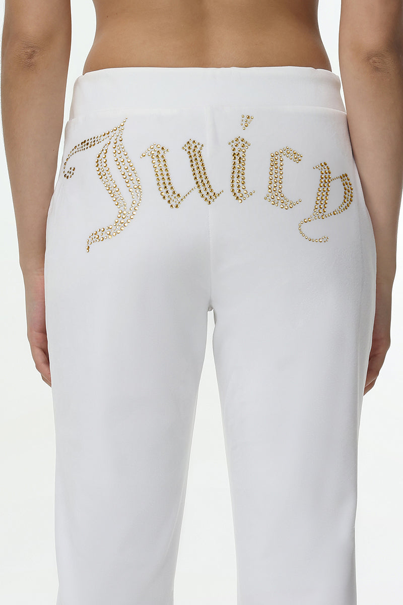 Technicolor Big Bling Velour Track Pants - Juicy Couture