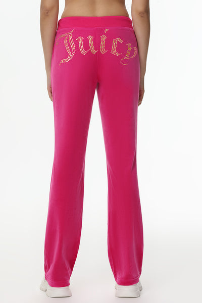 Technicolor Big Bling Velour Track Pants - Juicy Couture