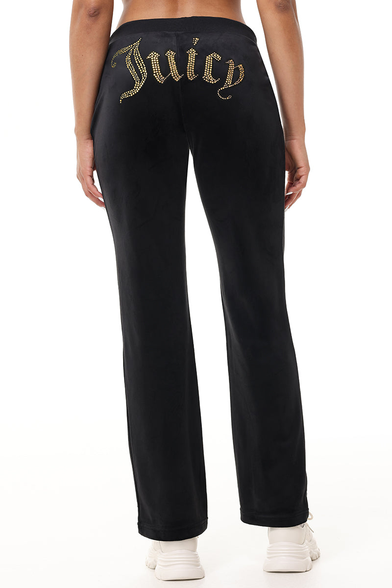 Technicolor Big Bling Velour Track Pants - Juicy Couture