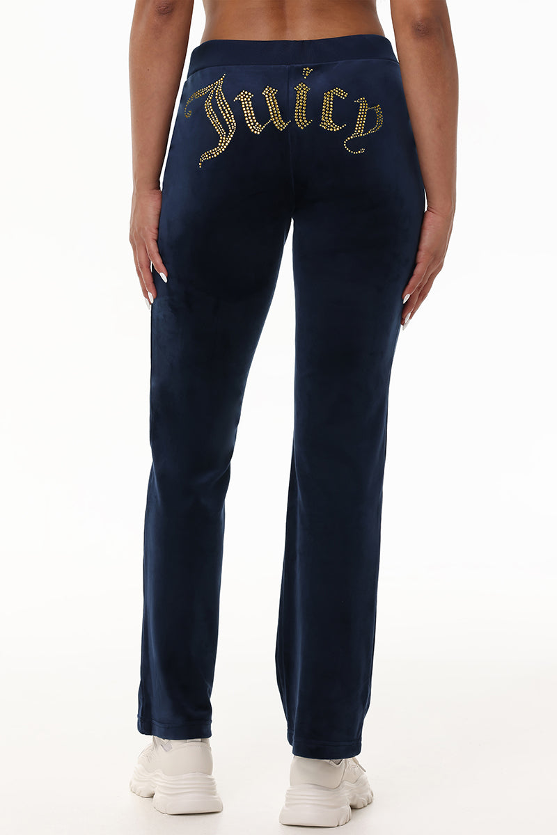 Technicolor Big Bling Velour Track Pants - Juicy Couture