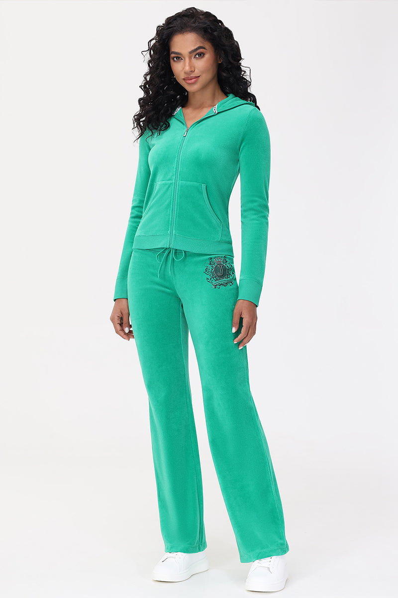 Heritage Graphic Cotton Velour Track Pants