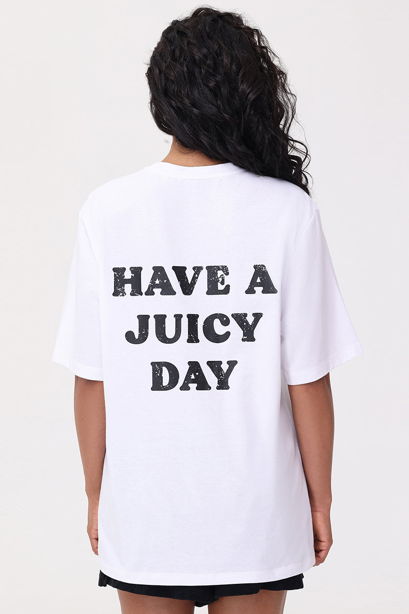 Oversized Have A Juicy Day Tee - Juicy Couture