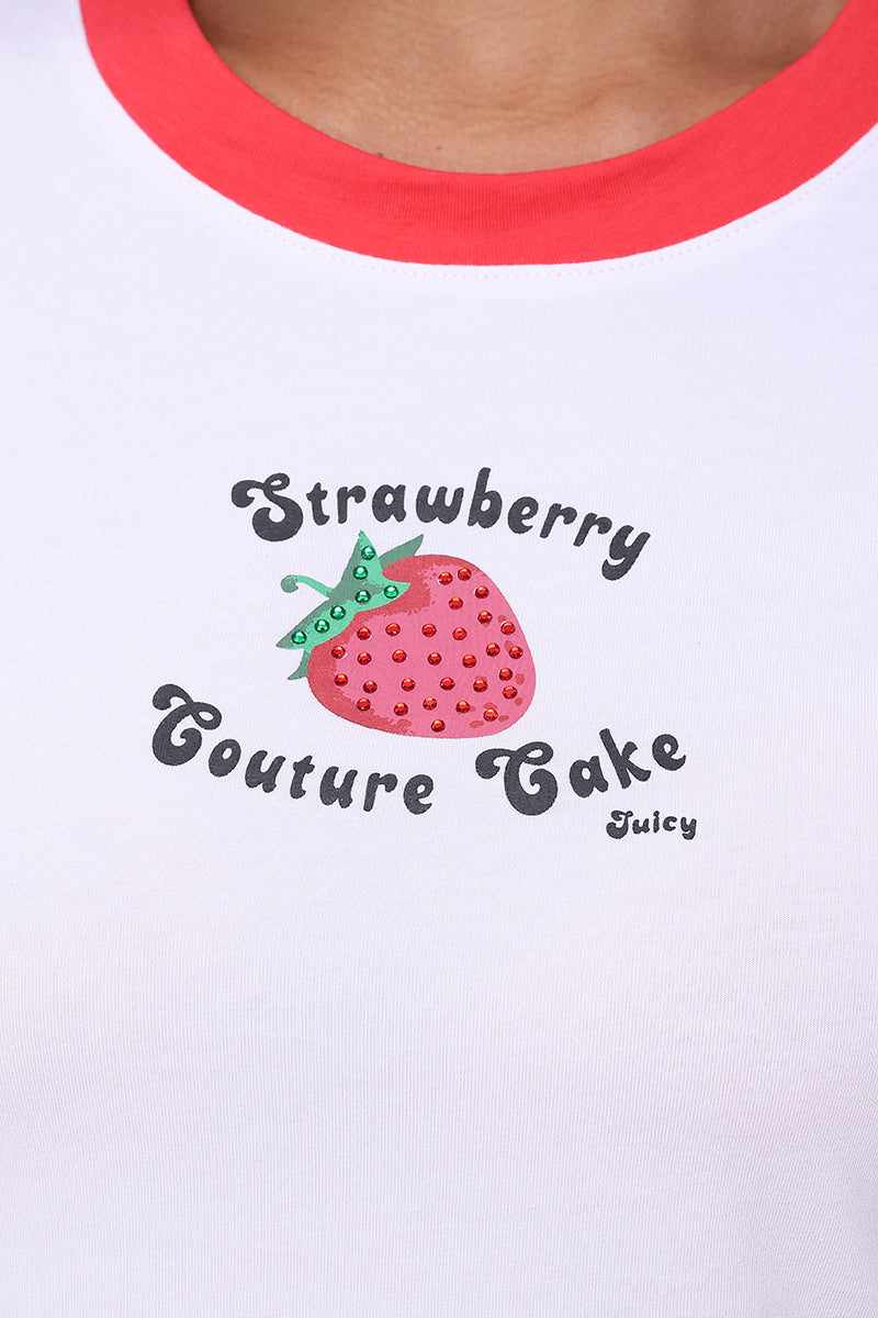 Strawberry Ringer Tee