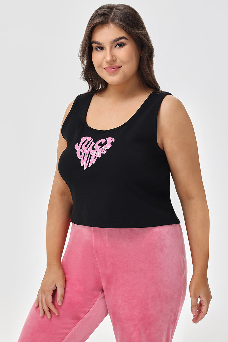 Plus-Size Heart Juicy Tank