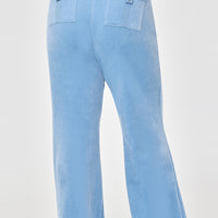 Plus-Size Crown Heritage Cotton Velour Pants - Juicy Couture