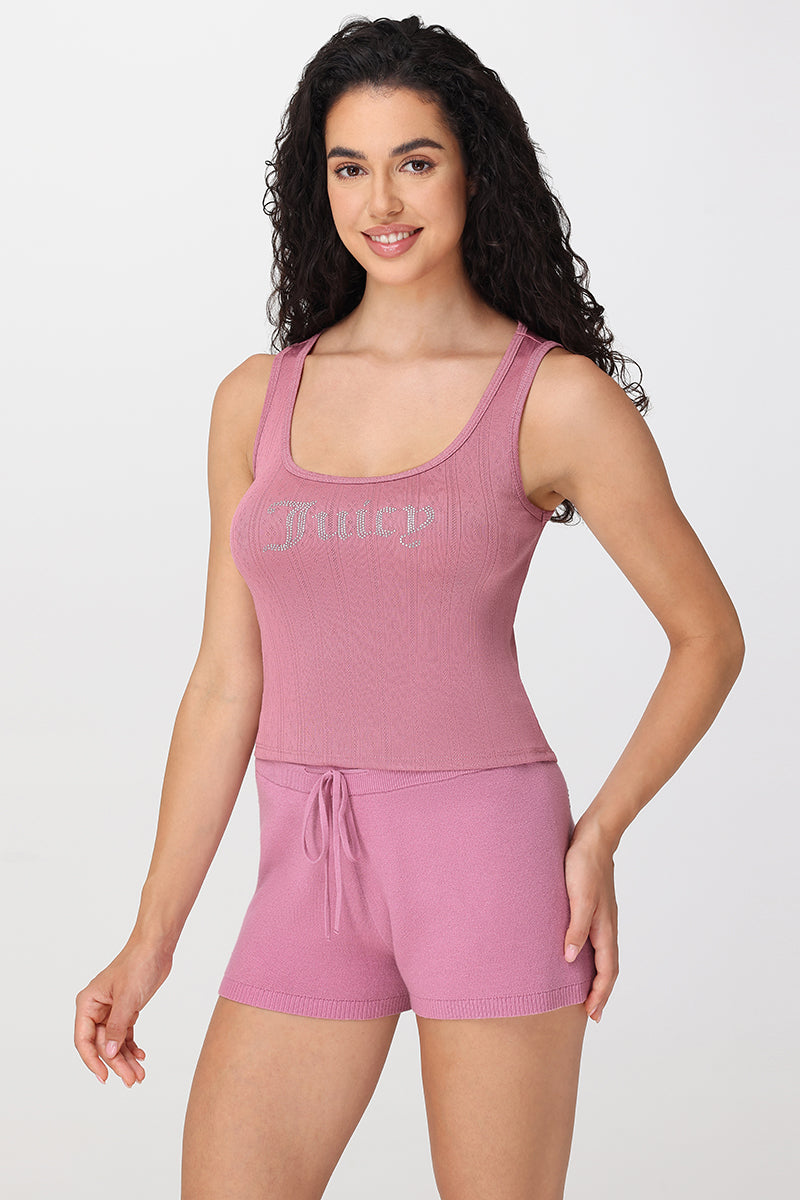 Pointelle Small Bling Tank