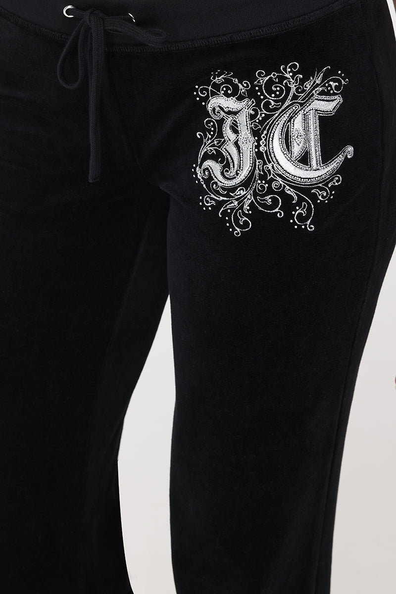 Monogram Heritage Cotton Velour Track Pants