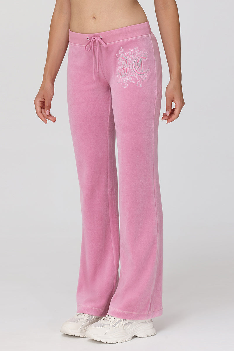 Monogram Heritage Cotton Velour Track Pants