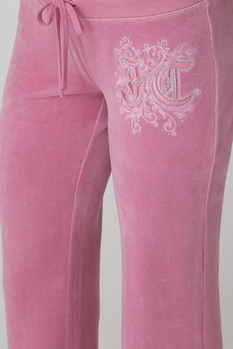 Monogram Heritage Cotton Velour Track Pants