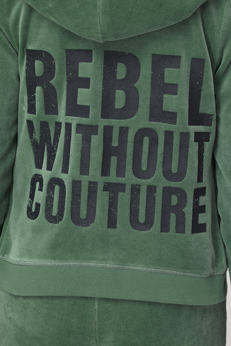 Rebel Without Couture Heritage Cotton Velour Hoodie
