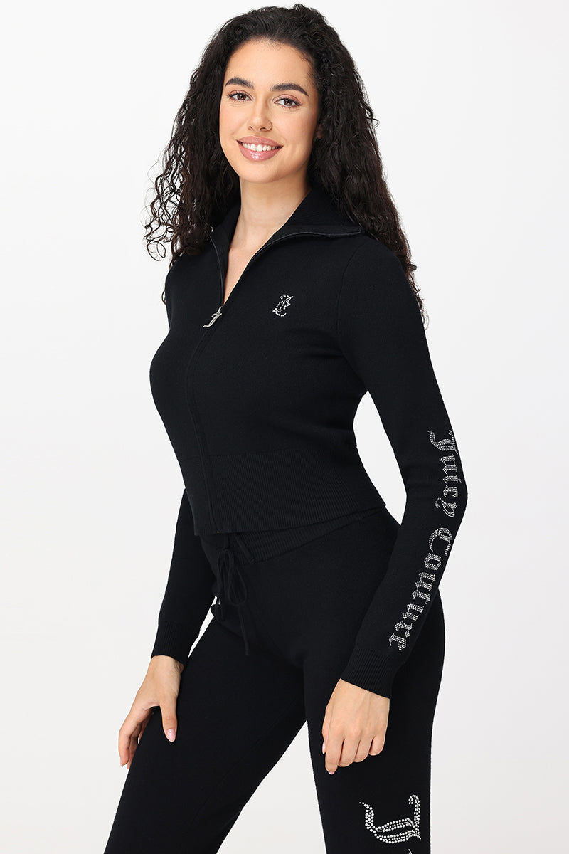 Small Bling Knit Cropped Jacket