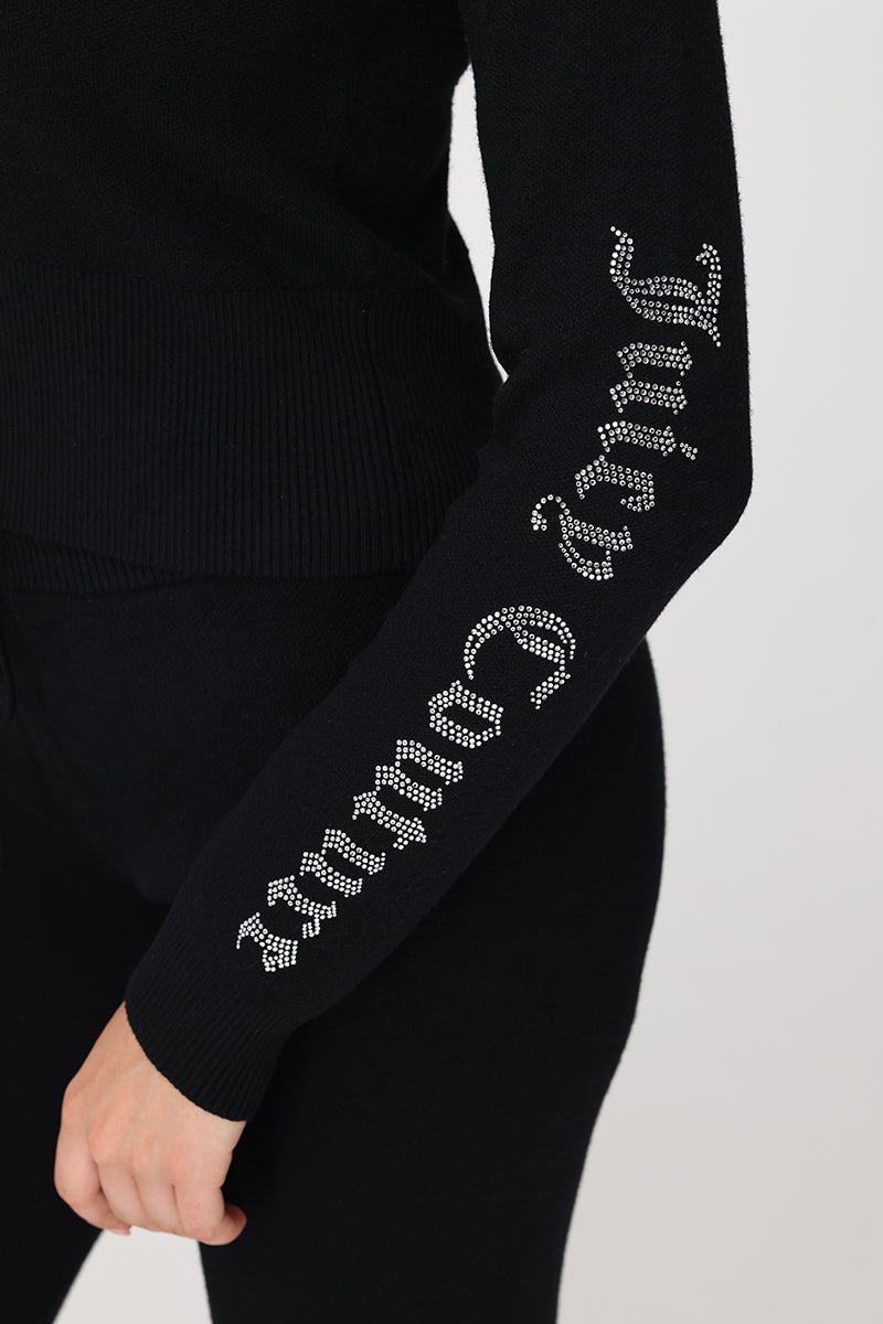 Small Bling Knit Cropped Jacket