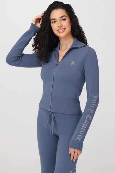 Small Bling Knit Cropped Jacket - Juicy Couture