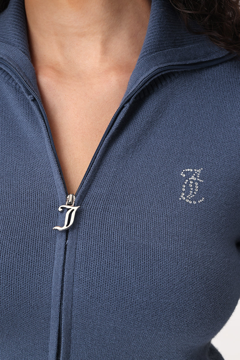 Small Bling Knit Cropped Jacket - Juicy Couture