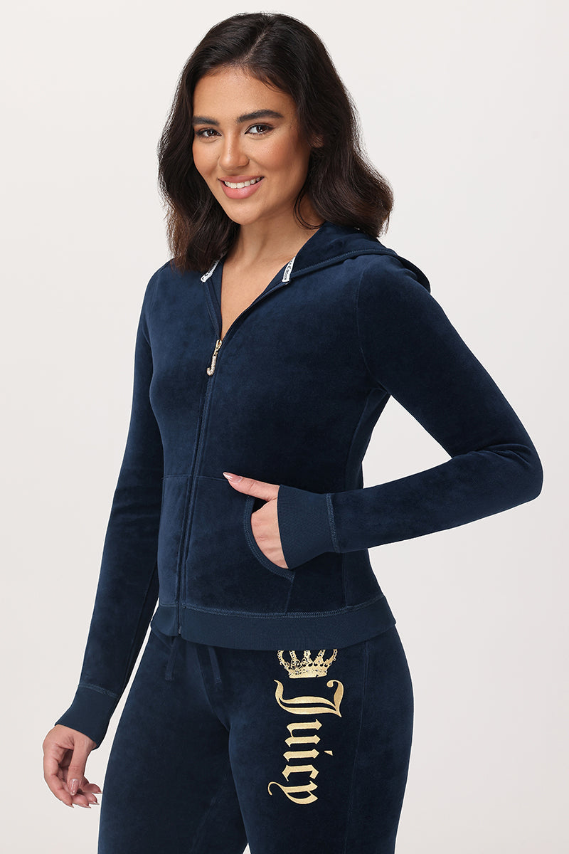Juicy for All Heritage Cotton Velour Hoodie