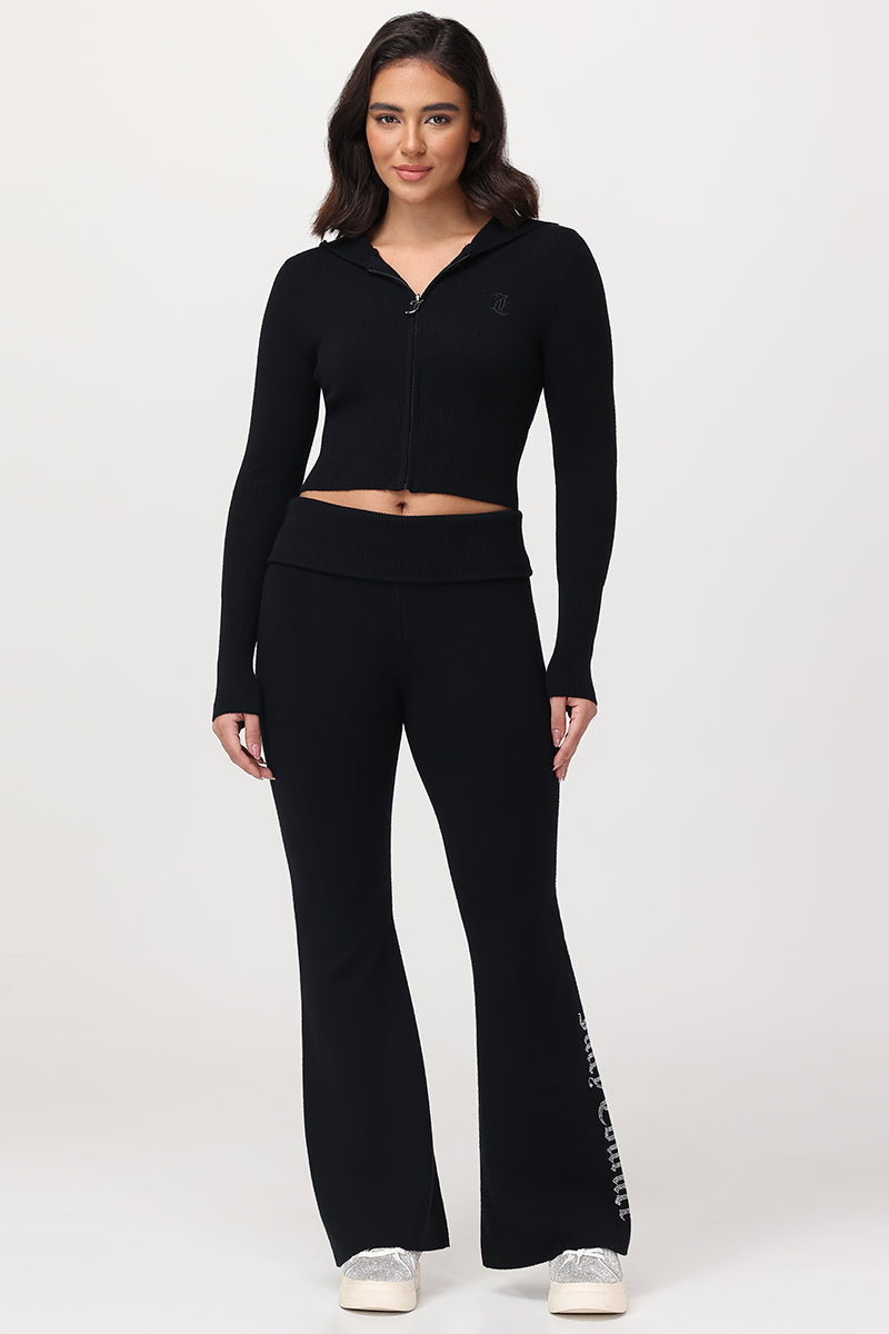 Big Bling Knit Hoodie - Liquorice - Juicy Couture