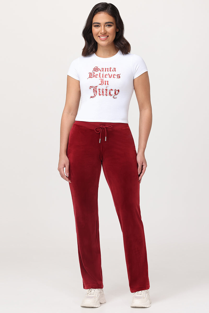 Santa Believes in Juicy Baby Tee
