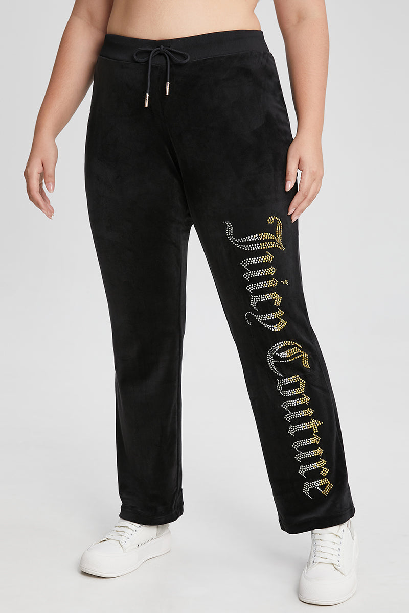 Plus-Size 30th Birthday Ombre Bling Pants - Liquorice - Juicy Couture
