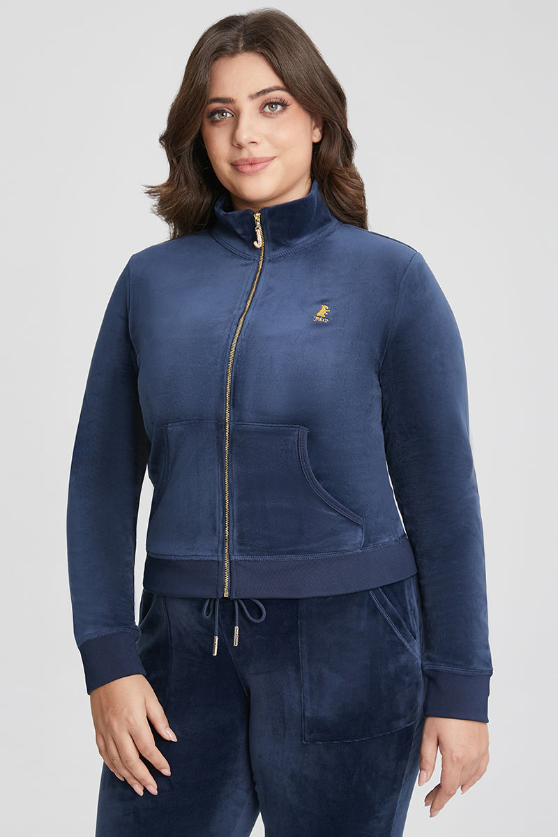 Plus-Size Eat Cake Wear Juicy Mockneck Jacket