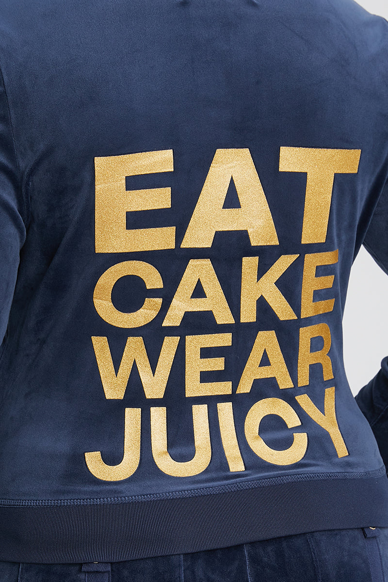 Plus-Size Eat Cake Wear Juicy Mockneck Jacket - Juicy Couture