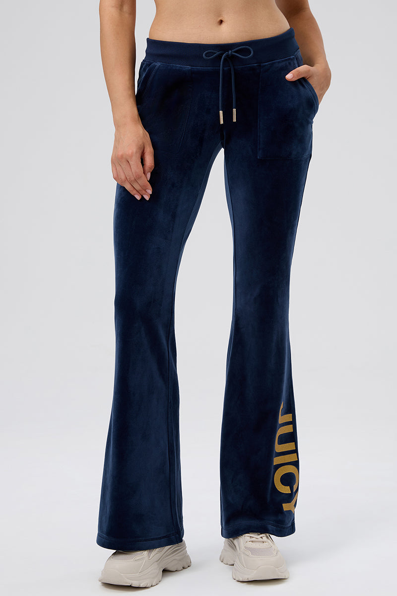 30th Birthday Snap Pocket Velour Pants - Juicy Couture